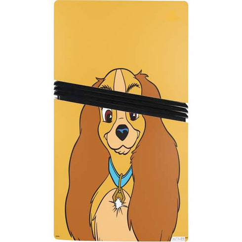 Disney Lady & The Tramp Lady Portrait PS5 Pro Console Skin