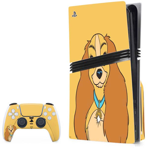 Disney Lady & The Tramp Lady Portrait PlayStation PS5 Skins