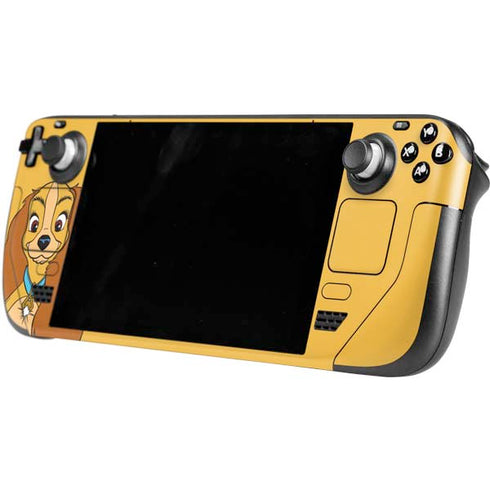 Disney Lady & The Tramp Lady Portrait Steam Deck Handheld Gaming Computer OLED Skin