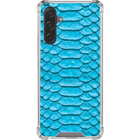 Lagoon Python Animal Print Color Pop Galaxy A17 Clear Case
