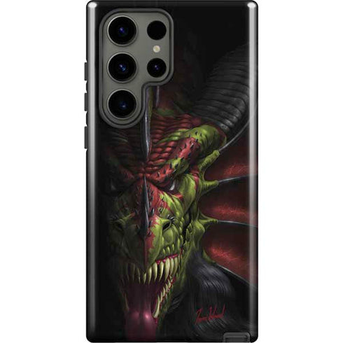 Lair of Shadows Dragon by Tom Wood Galaxy S23 Ultra Pro Case