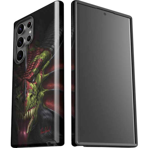 Lair of Shadows Dragon by Tom Wood Galaxy S23 Ultra Pro Case