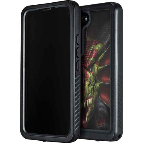 Lair of Shadows Dragon by Tom Wood Galaxy S24 Plus Waterproof Case