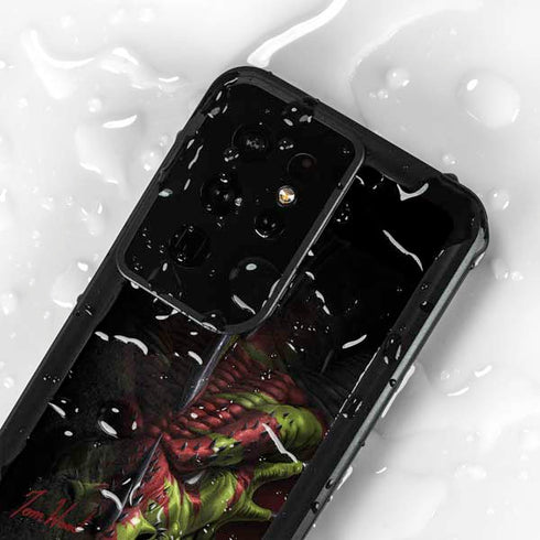 Lair of Shadows Dragon by Tom Wood Galaxy S24 Ultra Waterproof Case