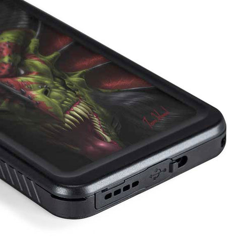 Lair of Shadows Dragon by Tom Wood Galaxy S24 Waterproof Case