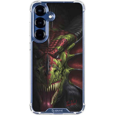 Lair of Shadows Dragon by Tom Wood Galaxy S25 Clear Case