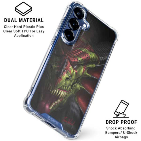 Lair of Shadows Dragon by Tom Wood Galaxy S25 Clear Case