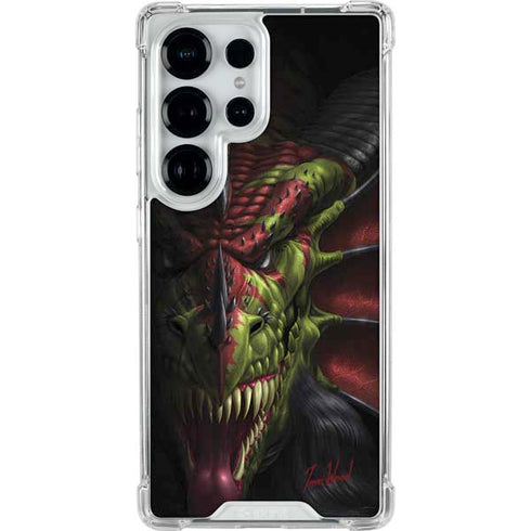 Lair of Shadows Dragon by Tom Wood Galaxy S25 Ultra Clear Case