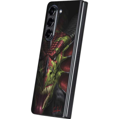 Lair of Shadows Dragon by Tom Wood Galaxy Z Fold5 5G Skin