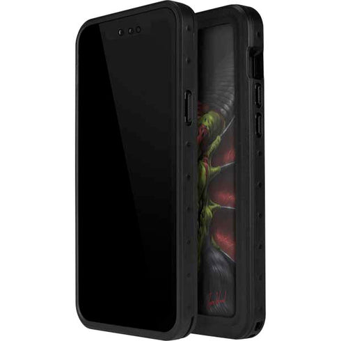 Lair of Shadows Dragon by Tom Wood iPhone 15 Plus Waterproof Case