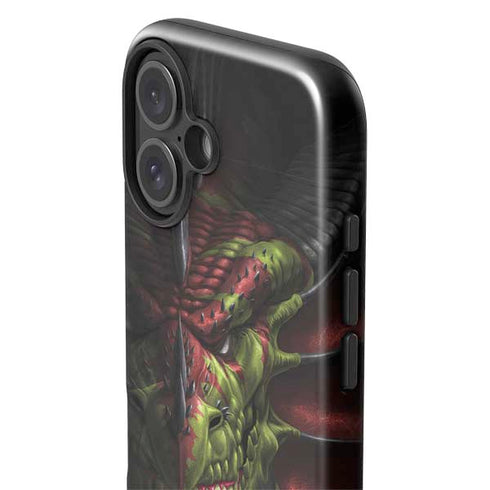 Lair of Shadows Dragon by Tom Wood iPhone 16 Impact Case