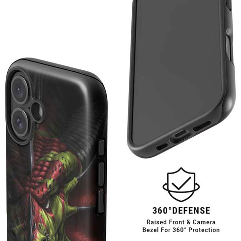 Lair of Shadows Dragon by Tom Wood iPhone 16 Magsafe Impact Case