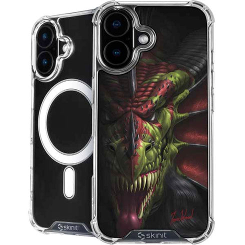 Lair of Shadows Dragon by Tom Wood iPhone 16 Plus MagSafe Case