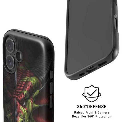 Lair of Shadows Dragon by Tom Wood iPhone 16 Plus Magsafe Impact Case