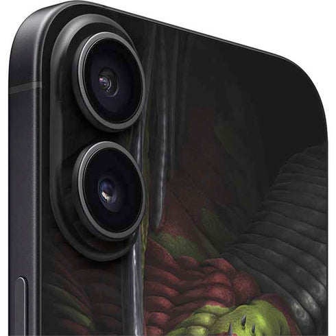 Lair of Shadows Dragon by Tom Wood iPhone 16 Plus Skin