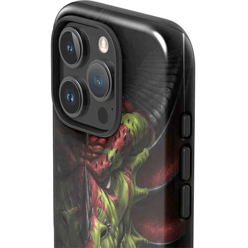 Lair of Shadows Dragon by Tom Wood iPhone 16 Pro Impact Case
