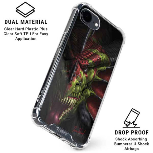 Lair of Shadows Dragon by Tom Wood iPhone 16e Clear Case