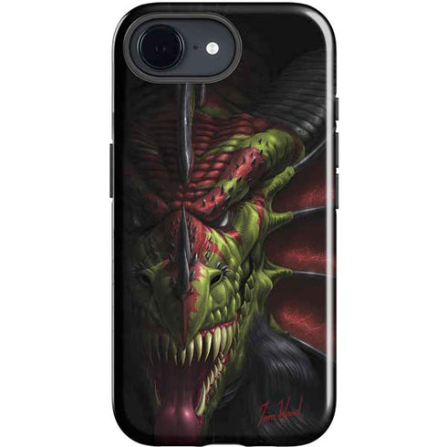 Lair of Shadows Dragon by Tom Wood iPhone 16e Impact Case