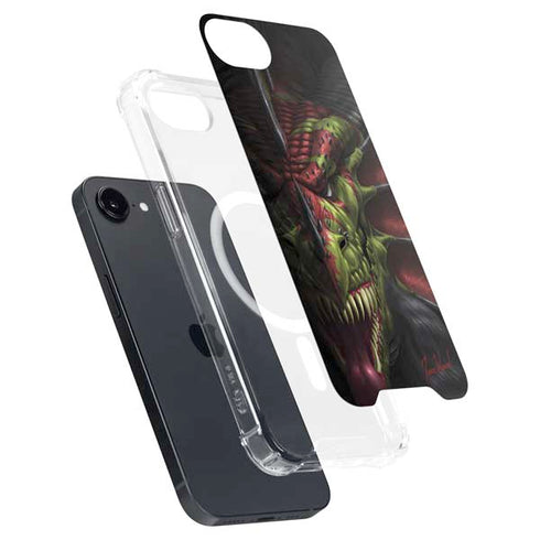 Lair of Shadows Dragon by Tom Wood iPhone 16e MagSafe Case