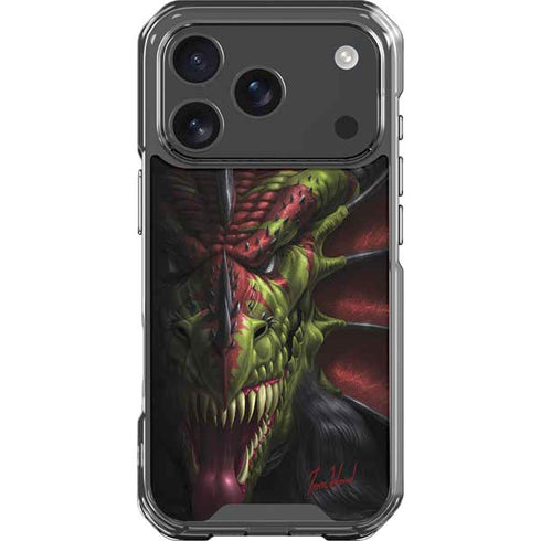 Lair of Shadows Dragon by Tom Wood iPhone 18 Pro Clear Case