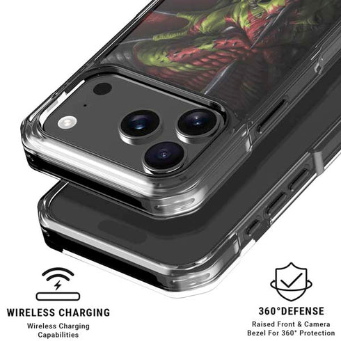Lair of Shadows Dragon by Tom Wood iPhone 18 Pro Clear Case