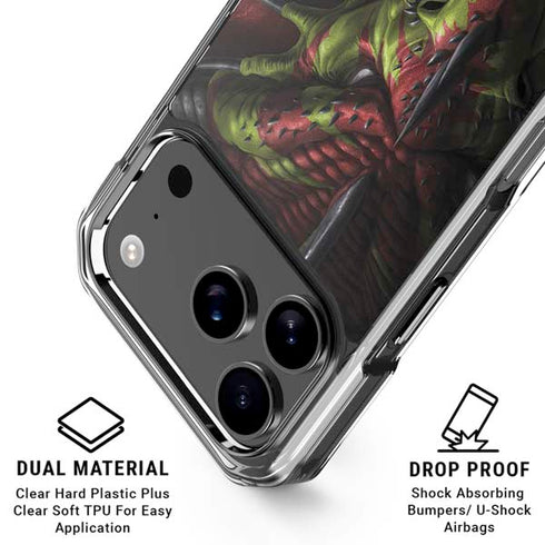 Lair of Shadows Dragon by Tom Wood iPhone 18 Pro Clear Case