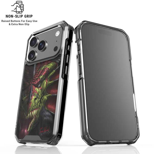 Lair of Shadows Dragon by Tom Wood iPhone 18 Pro Clear Case