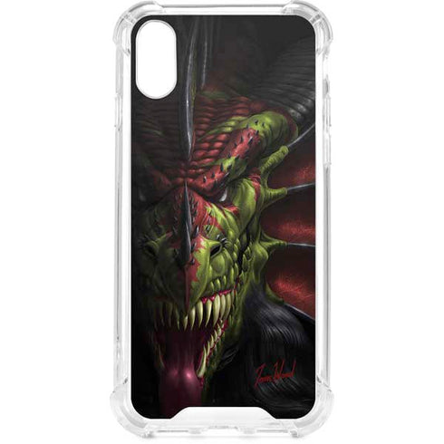 Lair of Shadows Dragon by Tom Wood iPhone XS Clear Case