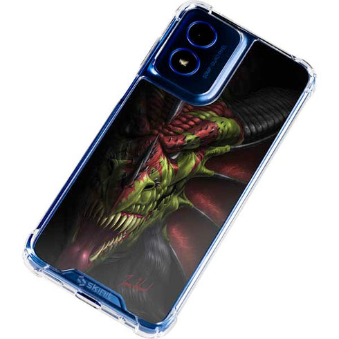 Lair of Shadows Dragon by Tom Wood Moto G 5G (2024) Clear Case