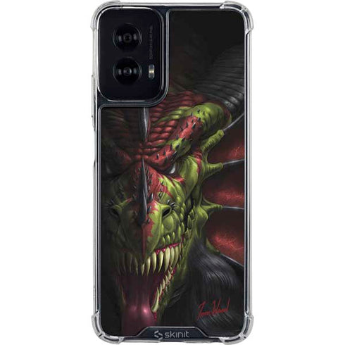 Lair of Shadows Dragon by Tom Wood Moto G Power 5G (2024) Clear Case