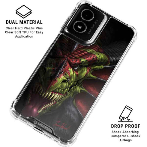 Lair of Shadows Dragon by Tom Wood Moto G Power 5G (2024) Clear Case