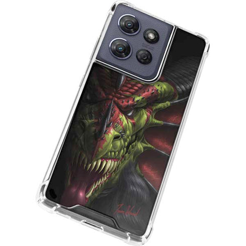 Lair of Shadows Dragon by Tom Wood Moto G Power 5G (2025) Clear Case