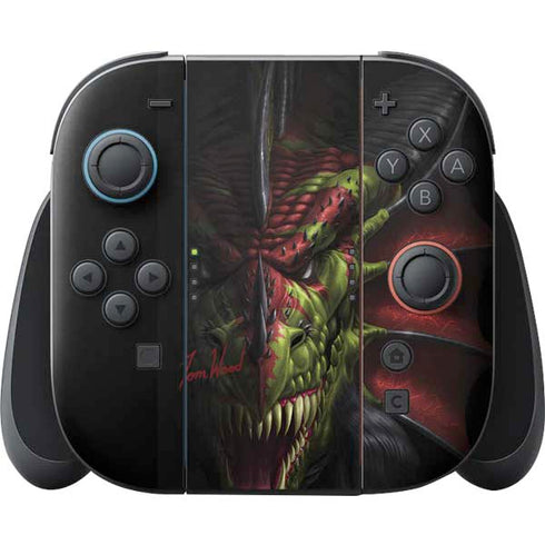 Lair of Shadows Dragon by Tom Wood Nintendo Switch 2 (2025) Joy-Con Controller Skin