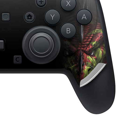 Lair of Shadows Dragon by Tom Wood Nintendo Switch 2 (2025) Pro Controller Skin