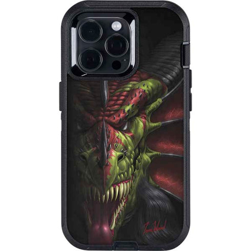 Lair of Shadows Dragon by Tom Wood Otterbox Defender iPhone Skin