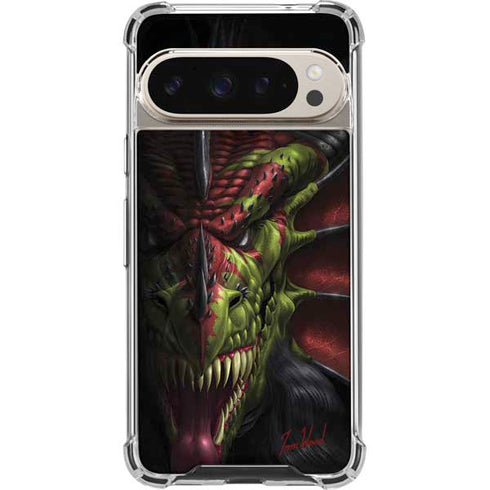 Lair of Shadows Dragon by Tom Wood Pixel 9 Pro XL Clear Case