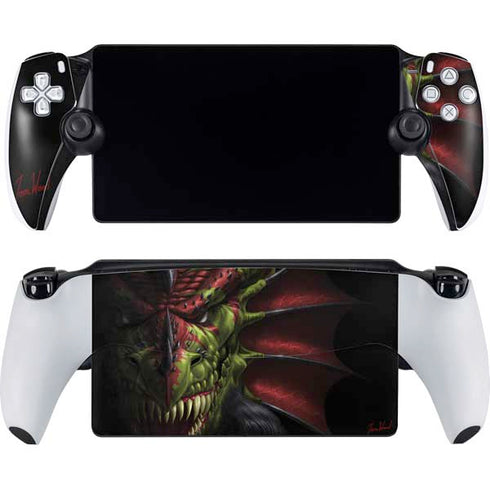 Lair of Shadows Dragon by Tom Wood PlayStation Portal Remote Player Skin