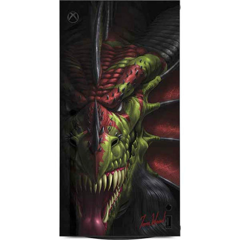 Lair of Shadows Dragon by Tom Wood XBox Series X Digital Edition Console Skin