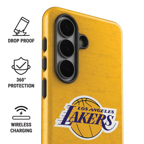 NBA Los Angeles Lakers Distressed Galaxy S26 Impact Case