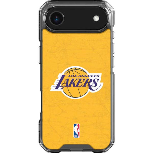 NBA Los Angeles Lakers Distressed iPhone 17 Air Clear Case