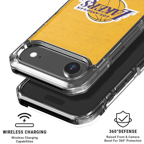 NBA Los Angeles Lakers Distressed iPhone 17 Air Clear Case