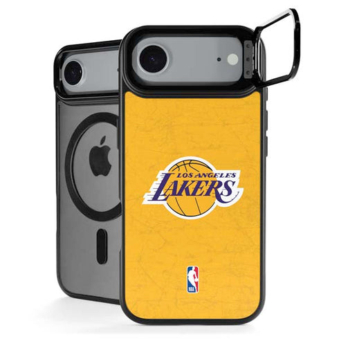 NBA Los Angeles Lakers Distressed iPhone 17 Air Kickstand Case