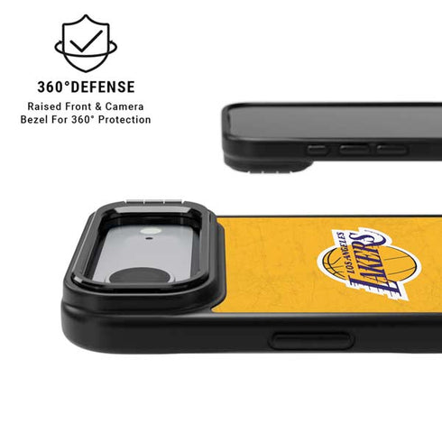 NBA Los Angeles Lakers Distressed iPhone 17 Air Kickstand Case