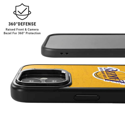 NBA Los Angeles Lakers Distressed iPhone 17 Kickstand Case