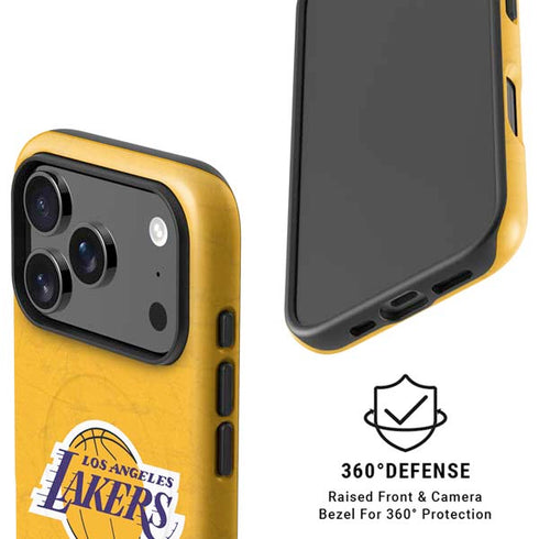 NBA Los Angeles Lakers Distressed iPhone 17 Pro Magsafe Impact Case