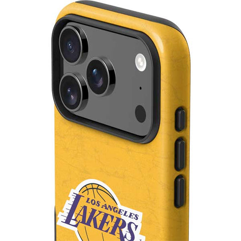 NBA Los Angeles Lakers Distressed iPhone 17 Pro Max Impact Case