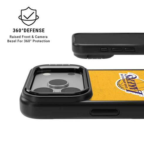 NBA Los Angeles Lakers Distressed iPhone 17 Pro Max Kickstand Case