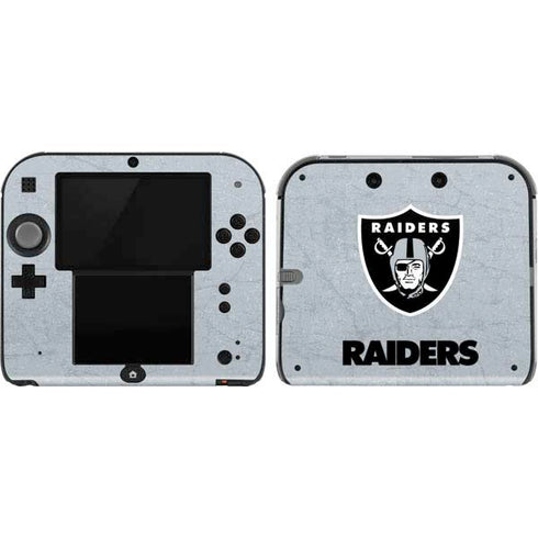 NFL Las Vegas Raiders - Alternate Distressed Nintendo 2DS Skin