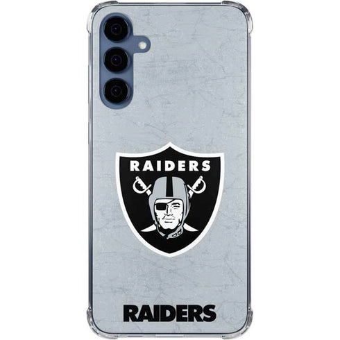 NFL Las Vegas Raiders - Alternate Distressed Galaxy A35 5G Clear Case