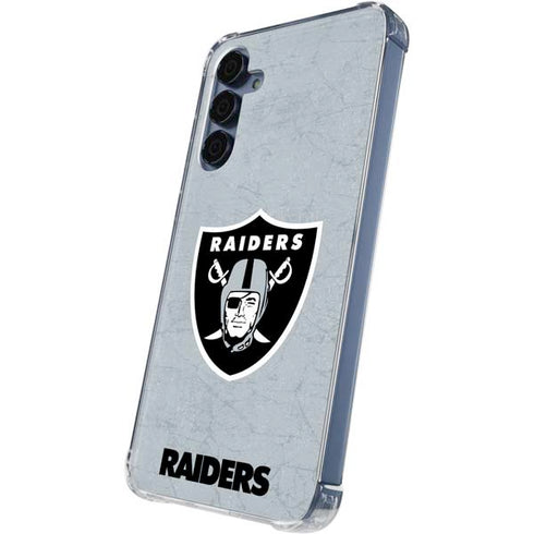 NFL Las Vegas Raiders - Alternate Distressed Galaxy A35 5G Clear Case